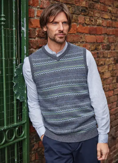 Mens Fairisle Slipover
